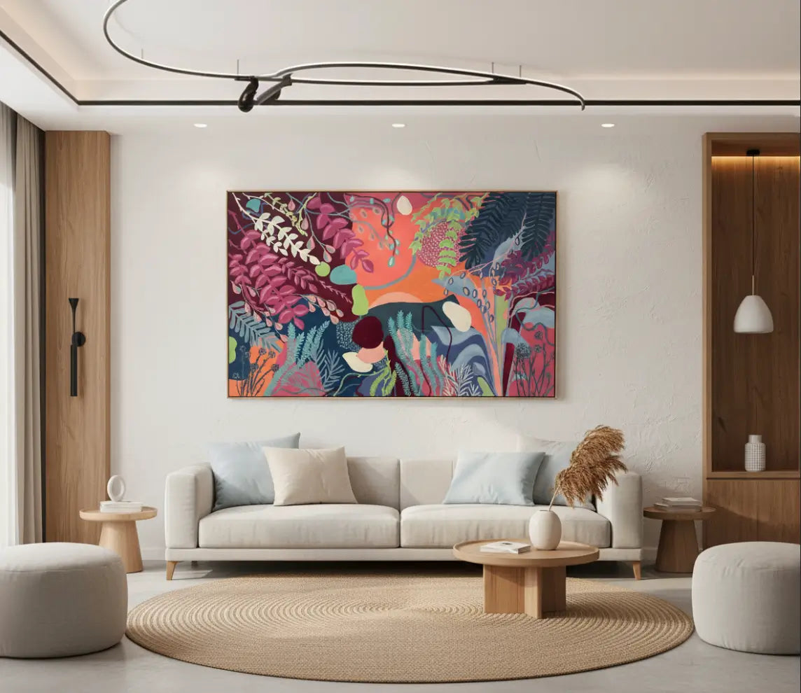 Before All Flowers - Modern Floral Abstract Art Print by Carlie Milgard, available on Not So Fine Art. 