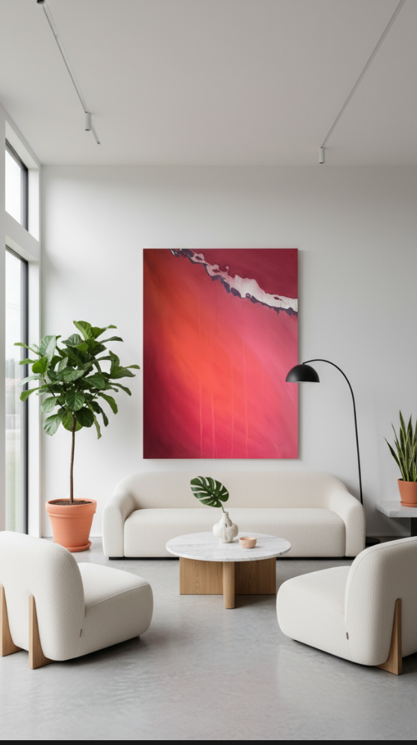 Breaching  – unframed modern abstract art print