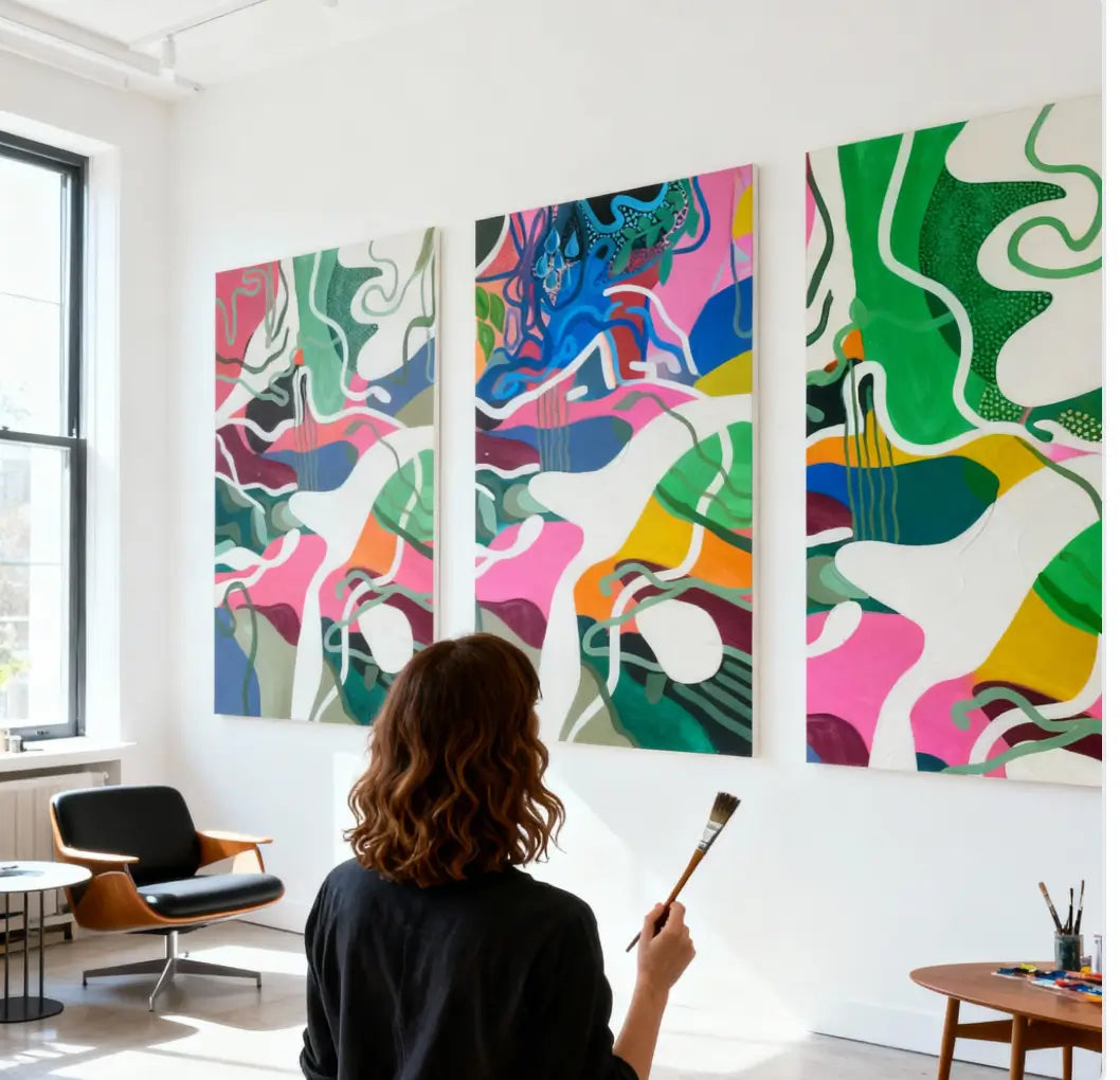 Carlie Milgard, the artist behind Not so Fine Art 